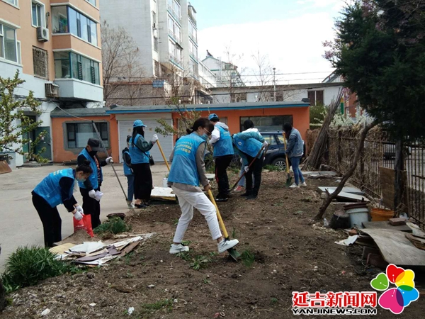 延春社区组织学生参加志愿服务活动
